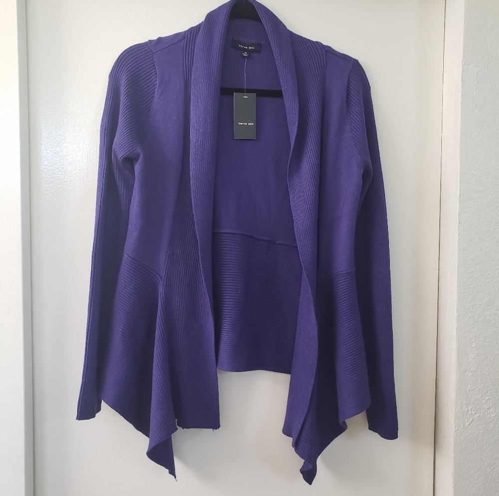 NEW purpule Cardigan size M